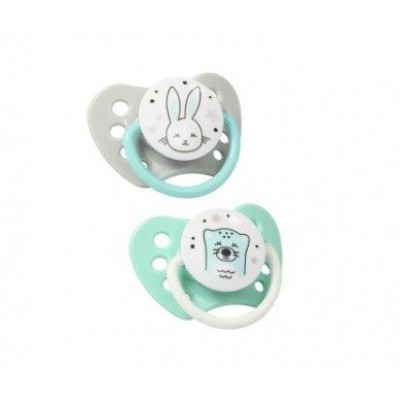 Miniaturka artykułu - Smoczek anatomiczny silikonowy NATURAL NURSING 0-3m, 2 sztuki