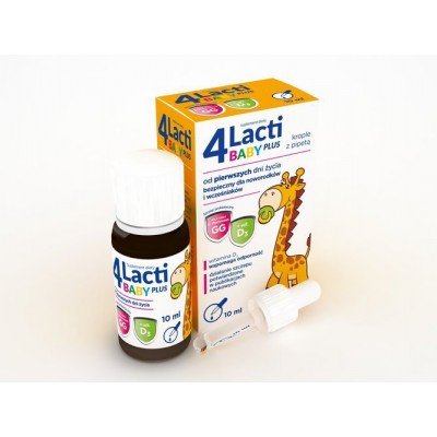 Miniaturka artykułu - 4 Lacti Baby Plus krople 10ml (+zakraplacz)