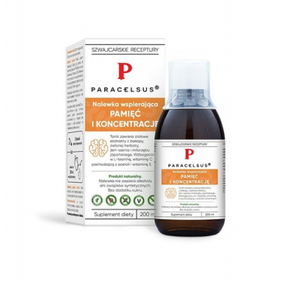 Miniaturka artykułu - Paracelsus Nalewka Pamięć i koncentracja, 200 ml