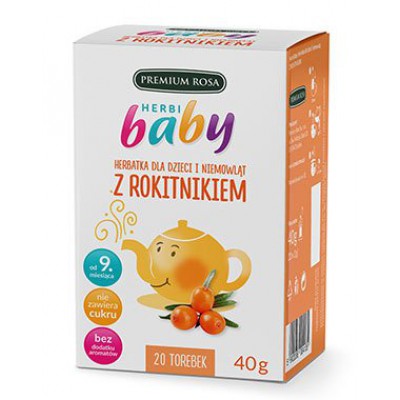 Miniaturka artykułu - Herbi Baby Herbatka z rokitnikiem, 20sasz.