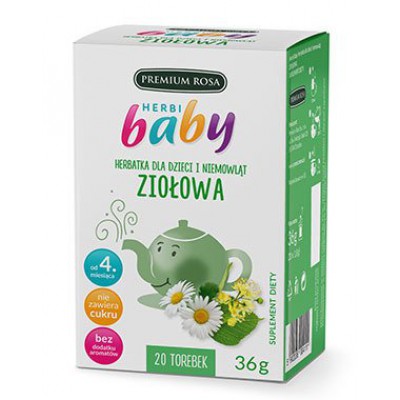 Miniaturka artykułu - Herbi Baby Herbatka ziołowa, 20sasz.