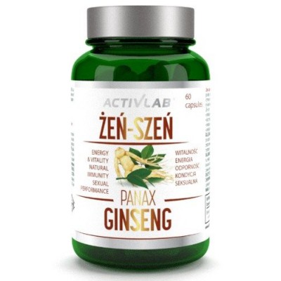 Miniaturka artykułu - ACTIVLAB Żeń-Szeń Panax Ginseng, 60 kapsułek