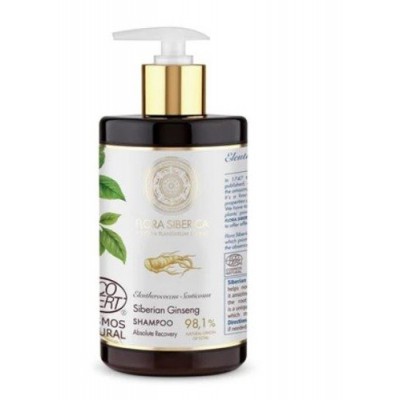 Miniaturka artykułu - Flora Siberica Siberian Ginseng Naturalny szampon odbudowujący włosy, 480ml