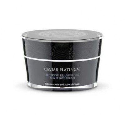 Miniaturka artykułu - NATURA SIBERICA Caviar Platinum Intensywnie odmładzający krem na noc z kawiorem i platyną, 50ml