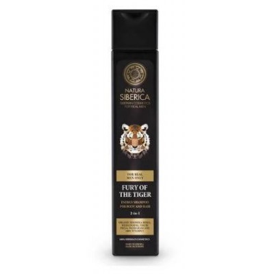 Miniaturka artykułu - NATURA SIBERICA MEN Fury Of The Tiger Energetyzujący szampon do ciała i włos&oacute;w 2w1, 250ml