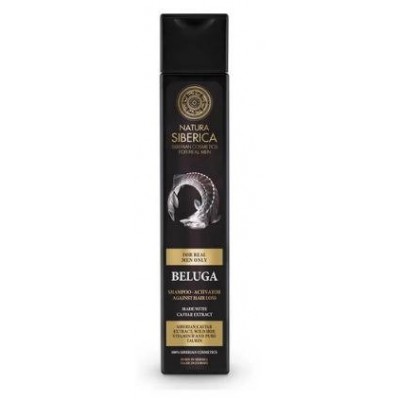 Miniaturka artykułu - Natura Siberica Men Beluga Naturalny szampon aktywator wzrostu włos&oacute;w dla mężczyzn, 250ml