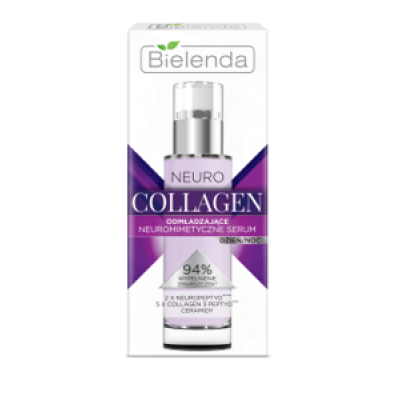 Miniaturka artykułu - BIELENDA Neuro Collagen Serum neuromimetyczne odmładzające na dzień i noc, 30ml