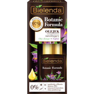 Miniaturka artykułu - BIELENDA BOTANIC FORMULA Olej z Konopi + Szafran Olejek nawilżający, 15 ml