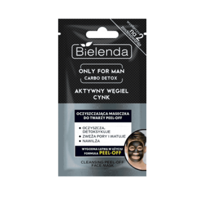 Miniaturka artykułu - BIELENDA Only for Man Carbo Detox Maseczka oczyszczająca peel-off, 2x6g