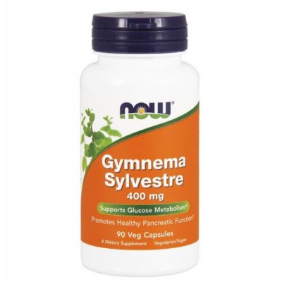 Miniaturka artykułu - NOW Gymnema Sylvestre 400 mg, 90 kapsułek