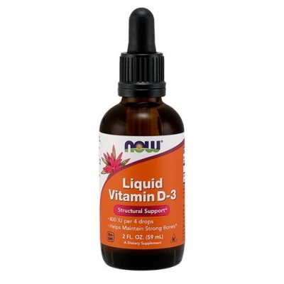 Miniaturka artykułu - NOW LIQUID VITAMIN D3, 59ml