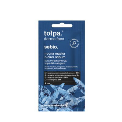 Miniaturka artykułu - tołpa sebio, nocna maska bloker sebum, 8 ml