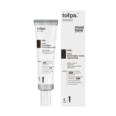 Miniaturka artykułu - tołpa estetic, noc. krem stymulujący nocną regenerację, 40 ml