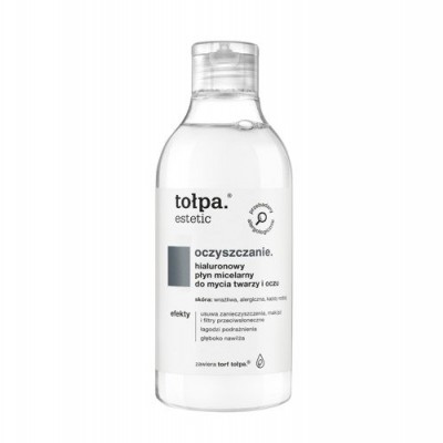 Miniaturka artykułu - tołpa estetic, oczyszczanie. hialuronowy płyn micelarny do mycia twarzy i oczu, 300 ml