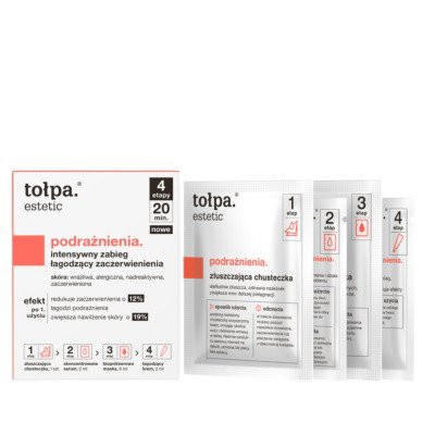 Miniaturka artykułu - tołpa estetic. podrażnienia, intensywny zabieg kojący zaczerwienienia, 4 sasz.