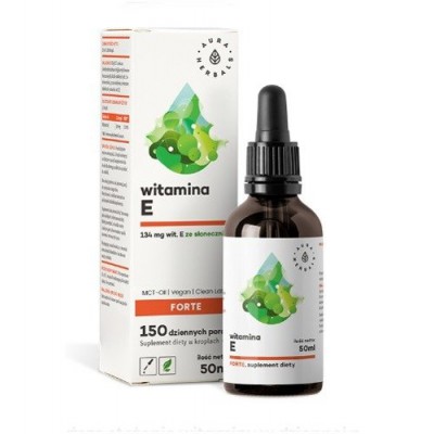 Miniaturka artykułu - Witamina E Forte (200 IU) MCT-Oil krople, 50ml