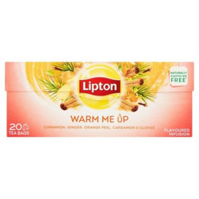 Miniaturka artykułu - LIPTON Warm me up Herbata owocowa, 20 torebek