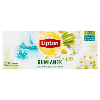 Miniaturka artykułu - LIPTON Rumianek z trawą cytrynową, 20 torebek