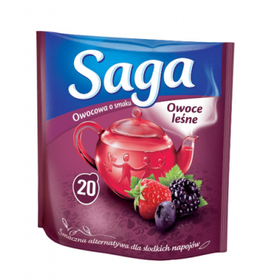 Miniaturka artykułu - SAGA Herbata owoce leśne, 20 torebek