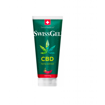 Miniaturka artykułu - SwissGel Żel rozgrzewający z CBD, 200 ml