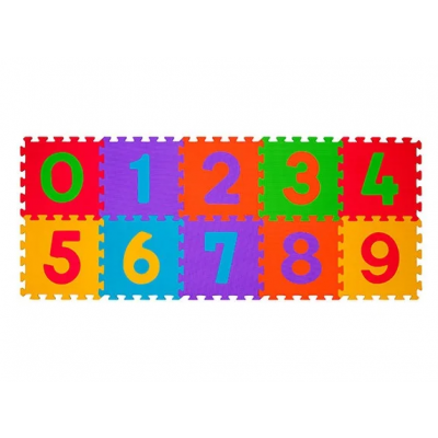 Miniaturka artykułu - BABYONO Puzzle piankowe cyfry 274/01, 10 element&oacute;w