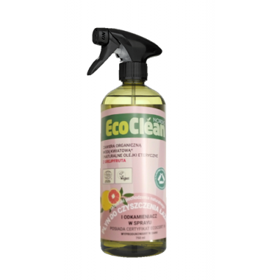 Miniaturka artykułu - ECO CLEAN Grejpfrutowy płyn do czyszczenia łazienki i odkamieniacz w sprayu. 750 ml