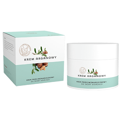 Miniaturka artykułu - Krem arganowy przeciwzmarszczkowy Ziołolek, 50 ml