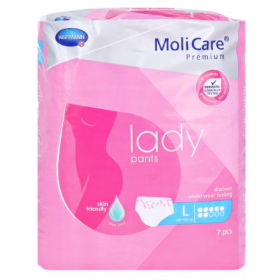 Miniaturka artykułu - MOLICARE Premium Lady Pants  Majtki chłonne 7 Kropli, 7 szt.