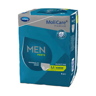 Miniaturka artykułu - MoliCare &reg; Premium MEN PANTS 5 kropli M Majtki chłonne, 8 szt.