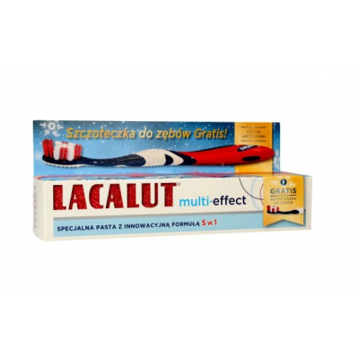 Miniaturka artykułu - Lacalut multi-effect 75ml + szczoteczka do zęb&oacute;w