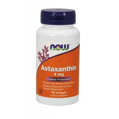 Miniaturka artykułu - NOW Astaxanthin 4mg, 90 kaps.
