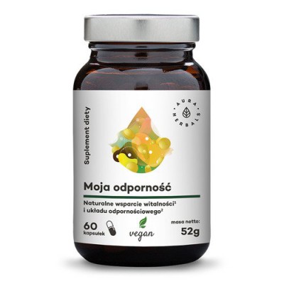 Miniaturka artykułu - Aura Herbals moja odporność, 60 kaps.