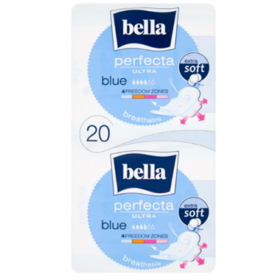 Miniaturka artykułu - Bella perfecta ultra blue extra soft podpaski, 20szt.
