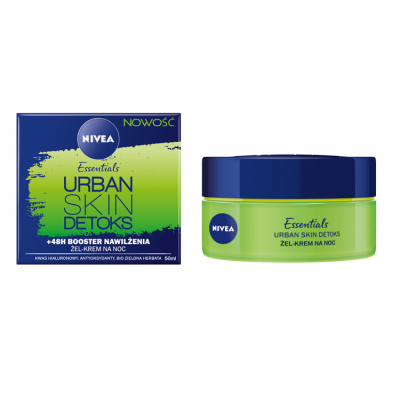 Miniaturka artykułu - NIVEA Urban Skin Detoks krem na noc, 50ml