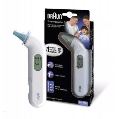 Miniaturka artykułu - Braun Thermoscan 3 Termometr do ucha IRT3030 