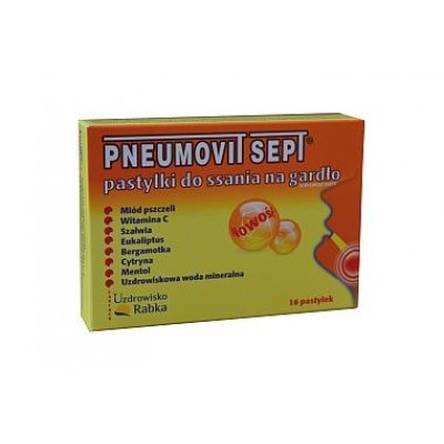 Miniaturka artykułu - Pneumovit Sept, 16 pastylek do ssania