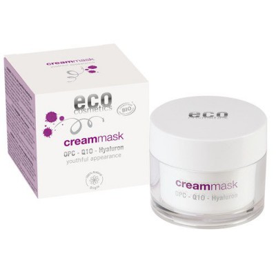 Miniaturka artykułu - ECO Krem maska do twarzy OPC,Q10 i kwasem hialuronowym, 50 ml