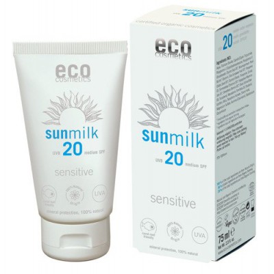 Miniaturka artykułu - ECO Sunmilk Mleczko na słońce SPF 20, 75ml