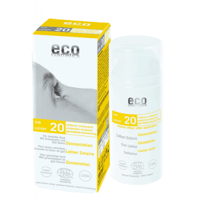 Miniaturka artykułu - ECO Emulsja na słońce SPF 20 Średnia ochrona, 100 ml
