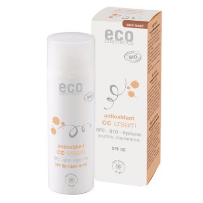 Miniaturka artykułu - ECO Krem CC ciemny SPF 50 z OPC, Q10 i kwasem hialuronowym, 50ml