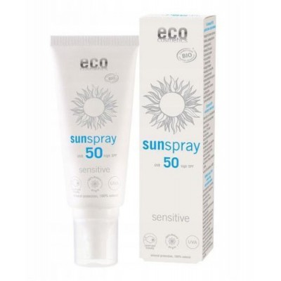 Miniaturka artykułu - ECO COSMETICS Spray na słońce SPF 50 Sensitive, 100ml