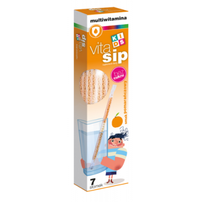 Miniaturka artykułu - VitaSip multiwitamina smak pomarańczowy, 7szt