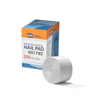 Miniaturka artykułu - RONNEY Nail Pad Waciki bezpyłowe, 250 sztuk