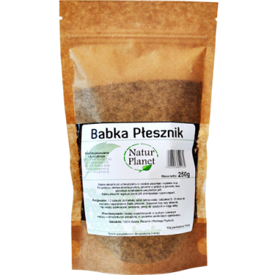 Miniaturka artykułu - Nasiona Babki Płesznik NaturPlanet, 250g