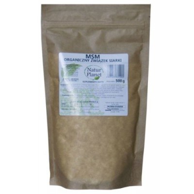 Miniaturka artykułu - NaturPlanet MSM Organiczny związek siarki proszek, 500g
