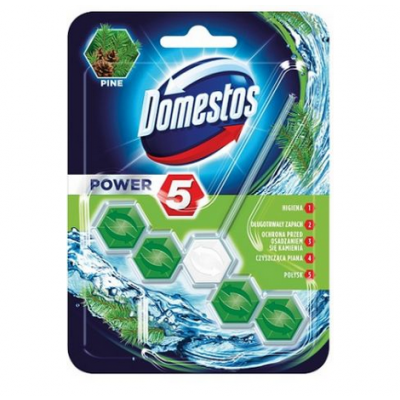 Miniaturka artykułu - DOMESTOS Power 5 kostka toaletowa pine