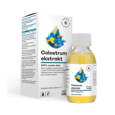 Miniaturka artykułu - Aura Herbals Colostrum Ekstrakt 100% czysta siara bydlęca, 125 ml