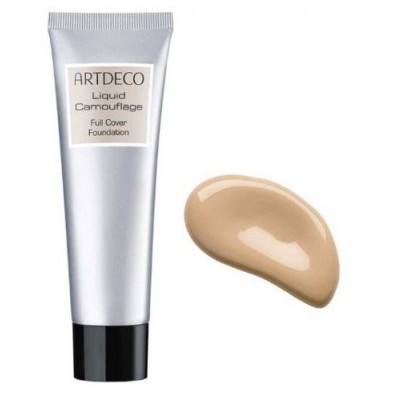 Miniaturka artykułu - ARTDECO Liquid Camouflage Podkład kamuflaż do twarzy - 60 Light Vanilla, 25 ml