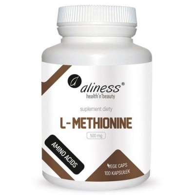 Miniaturka artykułu - ALINESS L-Methionine 500mg, 100 kapsułek