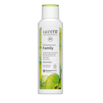Miniaturka artykułu - LAVERA Szampon pielęgnujący dla całej rodziny, 250ml